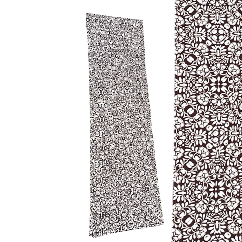 Coolibar  Sun Protection Wrap Floral brown  and White Scarf spf 50